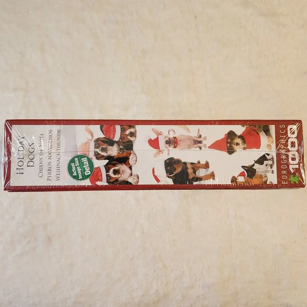 New Sealed 1,000 Piece Eurographics Holiday Dogs Jigsaw Puzzle